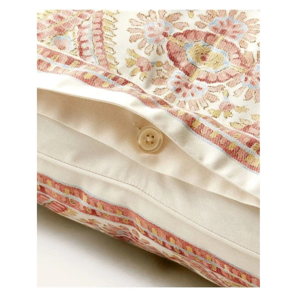 Ralph Lauren Home Camile Paisley King Sham Coral Chambray 20 x 36 IN